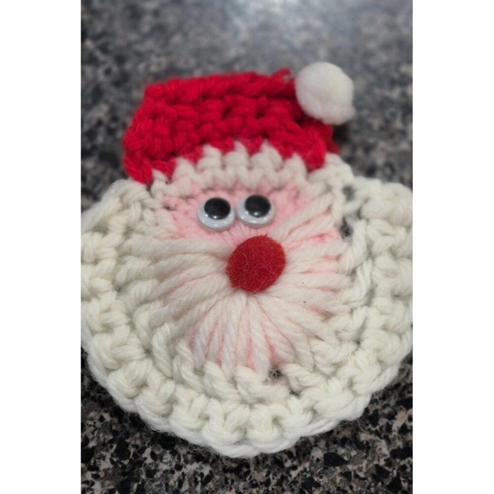 Lot Of (10) Handmade Christmas Tree Holiday Ornaments Handmade Mr. & Mrs. Claus - Picture 10 of 13
